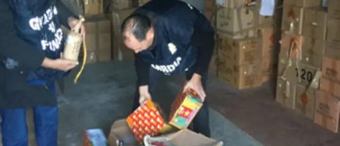 Maxi sequestro di botti natalizi nel Cosentino