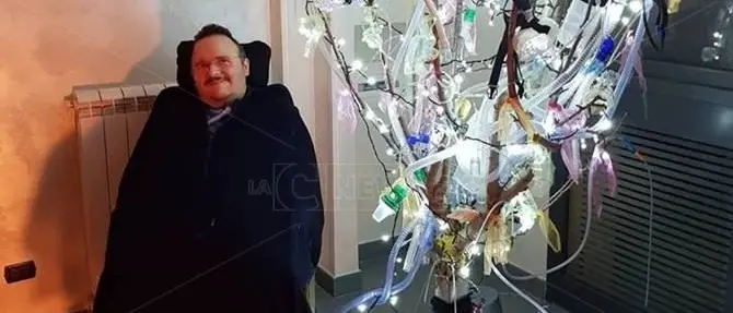 Lamezia, l'inno alla vita nell'albero di Natale di Antonio