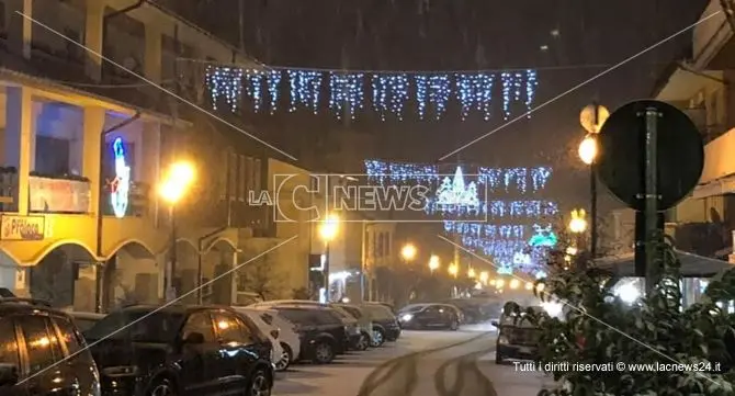 Nevicata in Sila, Capodanno sotto la coltre bianca