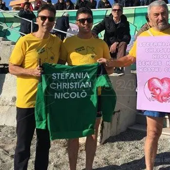 Tuffo di Capodanno in memoria di Stefania, Christian e Nicolò