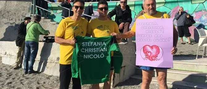 Tuffo di Capodanno in memoria di Stefania, Christian e Nicolò