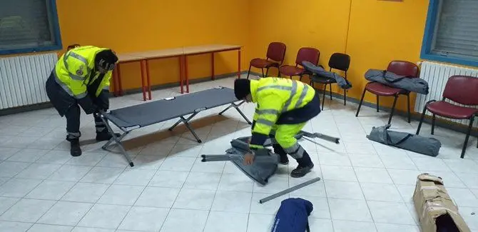Catanzaro nella morsa del gelo, allestito un centro per i senzatetto
