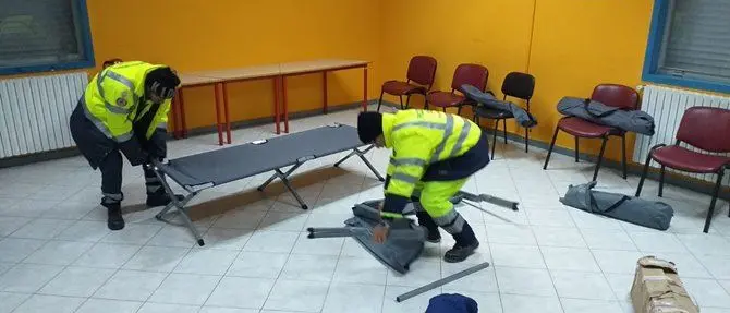 Catanzaro nella morsa del gelo, allestito un centro per i senzatetto