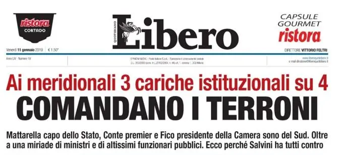 “Comandano i terroni”, noi razzisti del Sud contro il povero Nord