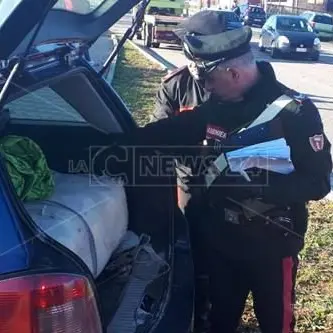 In auto con 100 chili di marijuana, bloccato a Sant’Onofrio