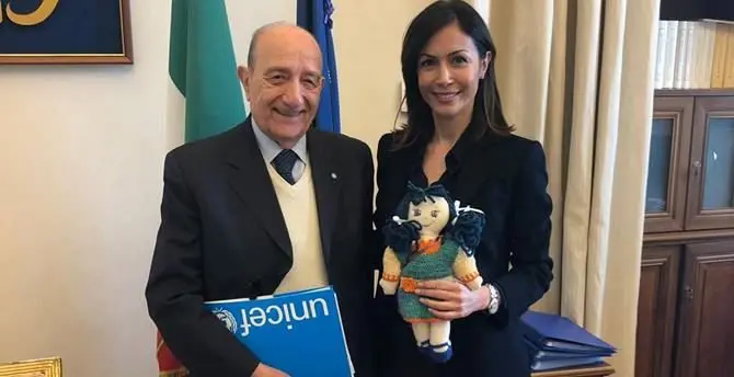 Il presidente dell'Unicef incontra la vicepresidente della Camera