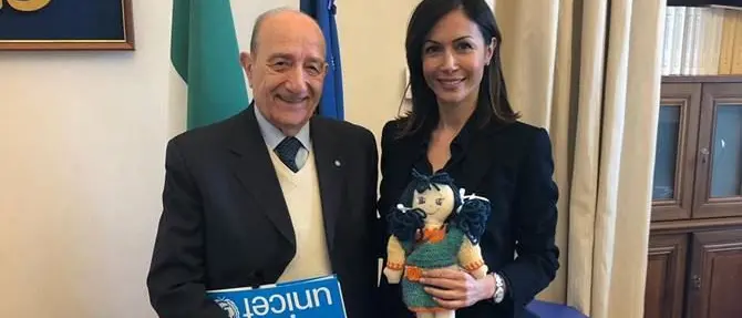 Il presidente dell'Unicef incontra la vicepresidente della Camera