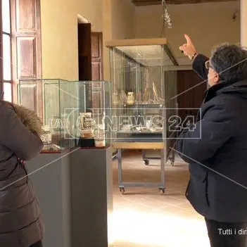 Gelo e infiltrazioni d'acqua nel Museo archeologico di Lamezia