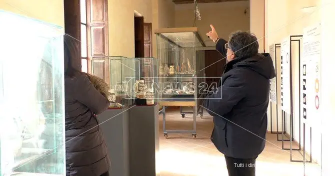 Gelo e infiltrazioni d'acqua nel Museo archeologico di Lamezia