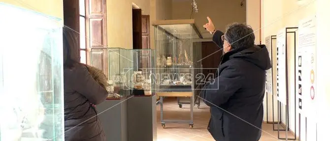 Gelo e infiltrazioni d'acqua nel Museo archeologico di Lamezia