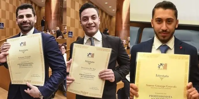 Calabresi vincenti, tre giovani neo laureati premiati a Roma