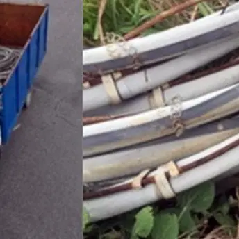 Rubano rame dalla linea telefonica, due arresti a Lamezia