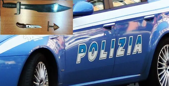 In auto con una spada, 28enne denunciato a Catanzaro