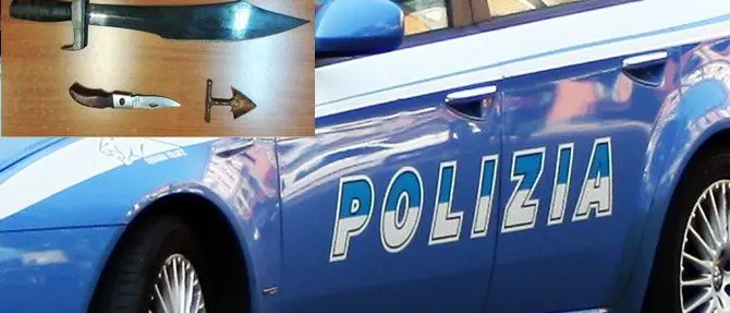 In auto con una spada, 28enne denunciato a Catanzaro