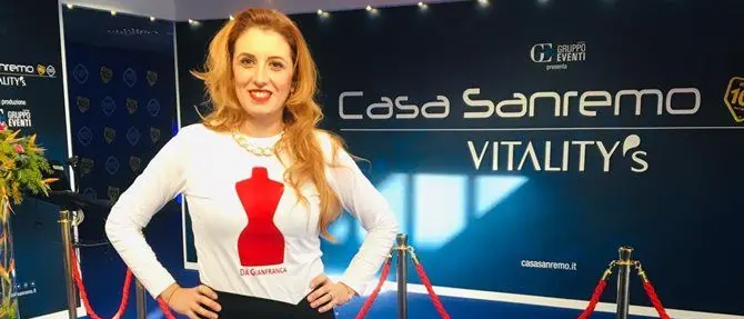 La stilista calabrese Elena Vera Stella protagonista a Sanremo