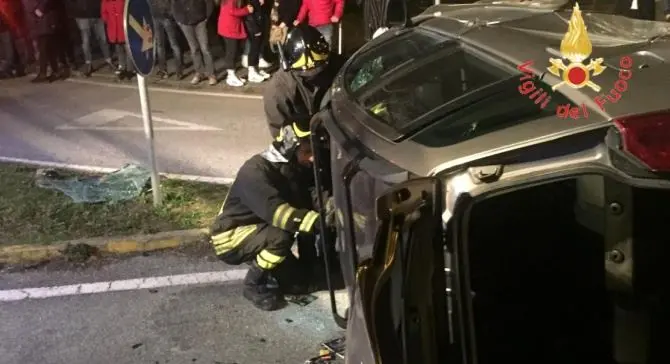 Incidente a Lamezia, ferito trasportato in ospedale