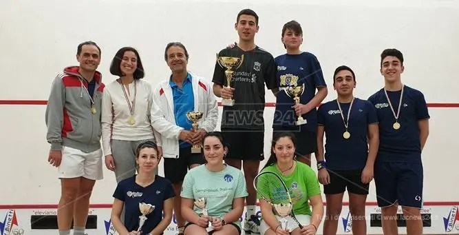 Squash, la Calabria a testa alta al torneo nazionale di Rende