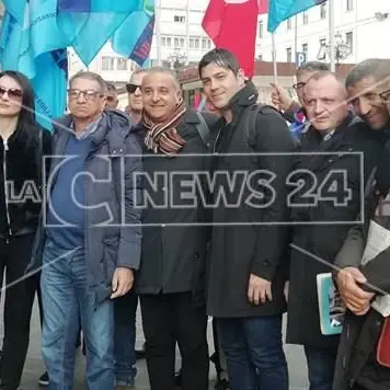 Nuova metropolitana di Catanzaro, sit in dei lavoratori