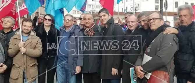 Nuova metropolitana di Catanzaro, sit in dei lavoratori