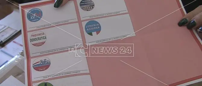 Provinciali a Cosenza, dati parziali dei voti per singolo candidato
