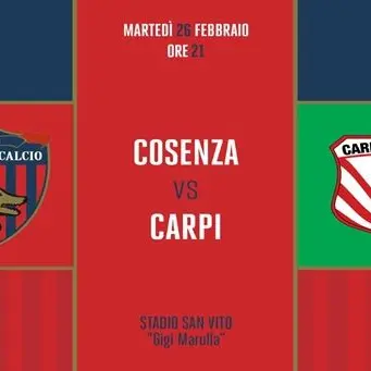 SERIE B | Il Carpi in Calabria pronto a sfidare il Cosenza