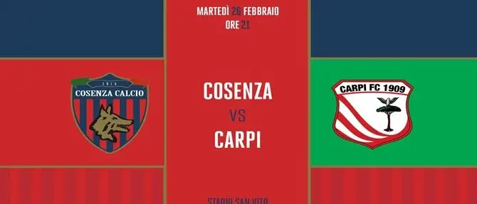 SERIE B | Il Carpi in Calabria pronto a sfidare il Cosenza