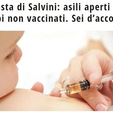 Il sondaggio: asili aperti anche ai bimbi non vaccinati. Sei d’accordo?