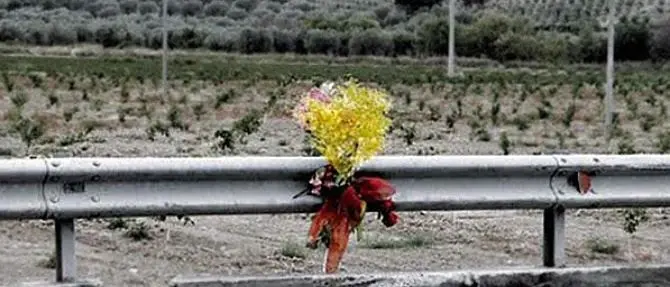 8 marzo, mimose lungo la statale 106 per ricordare le vittime