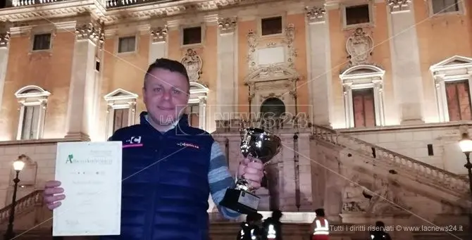 Saverio Caracciolo conquista Roma: premiato in Campidoglio