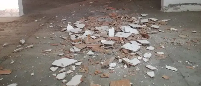 Crolla parte di solaio nella sede dei vigili del fuoco di Sellia, l'allarme dell'Usb