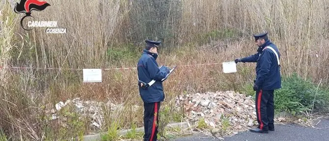 Belvedere Marittimo, sequestrata area con rifiuti speciali