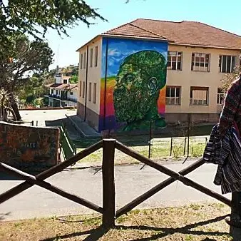 Il sogno del guerriero, a Riace un murales omaggia Mimmo Lucano