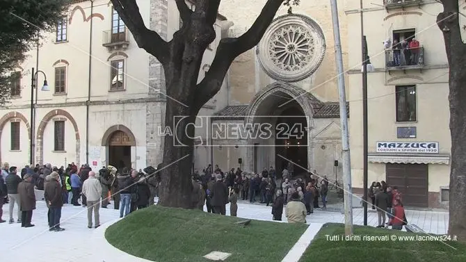 Grande festa a Cosenza, inaugurata la nuova piazza Tommaso Campanella