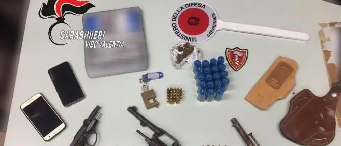 Armi e munizioni in cantina, arrestato 24enne vibonese