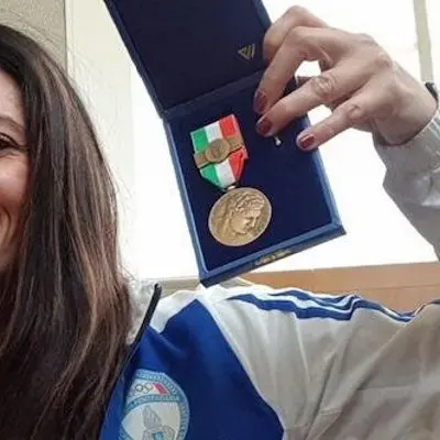 Giusy Versace premiata a Milano con la Medaglia di bronzo al valore atletico