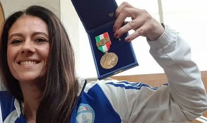 Giusy Versace premiata a Milano con la Medaglia di bronzo al valore atletico