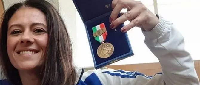 Giusy Versace premiata a Milano con la Medaglia di bronzo al valore atletico