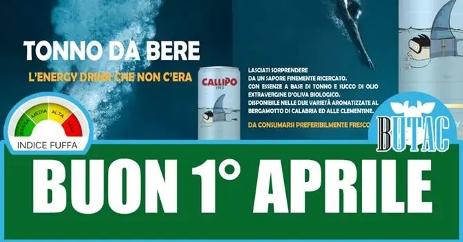 Pesce d’aprile tutto calabrese con il tonno da... bere