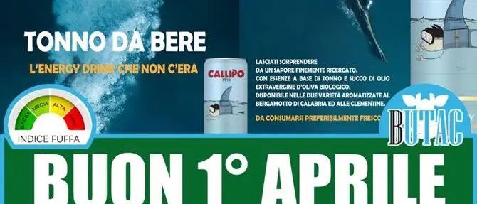 Pesce d’aprile tutto calabrese con il tonno da... bere