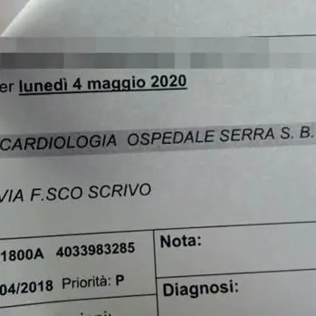 83enne malato prenota un esame cardiologico: rimandato al 2020 -VIDEO