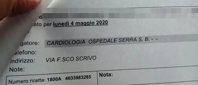 83enne malato prenota un esame cardiologico: rimandato al 2020 -VIDEO