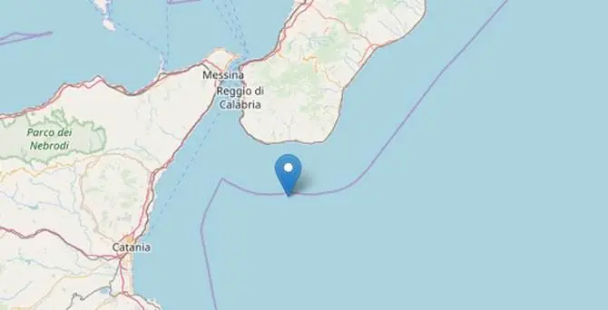 Terremoto di magnitudo 3.7 al largo di Reggio Calabria