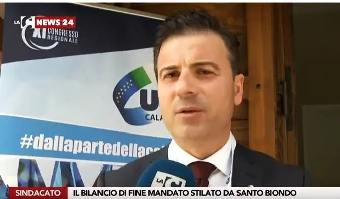 Uil Calabria, Santo Biondo confermato segretario - VIDEO