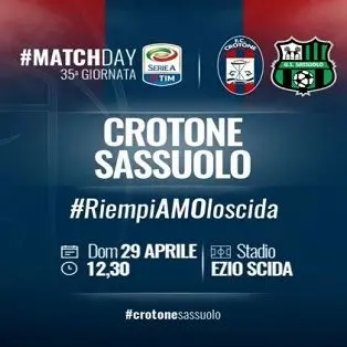 SERIE A | Crotone, contro il Sassuolo lo slogan è #riempiamoloscida - VIDEO