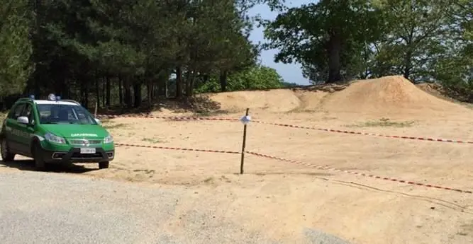 Una pista da cross nelle foreste rossanesi: scatta il sequestro