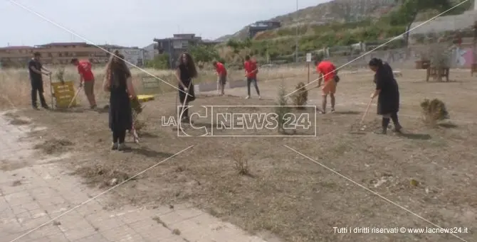 Crotone, i volontari curano il verde in centro - VIDEO