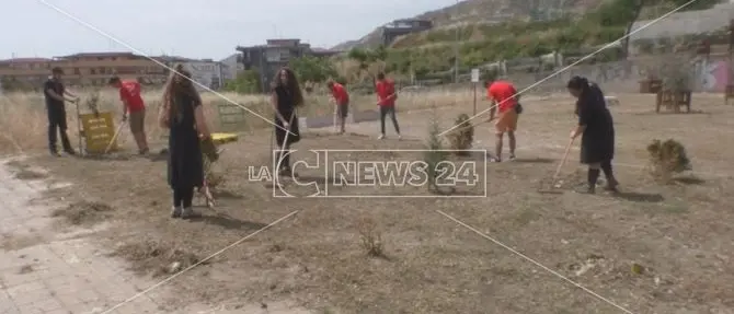 Crotone, i volontari curano il verde in centro - VIDEO