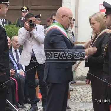 Cosenza, carabinieri a Palazzo Arnone per la celebrazione dell'anniversario -VIDEO