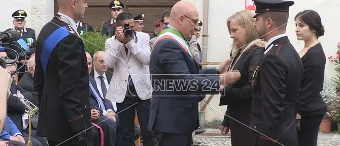 Cosenza, carabinieri a Palazzo Arnone per la celebrazione dell'anniversario -VIDEO