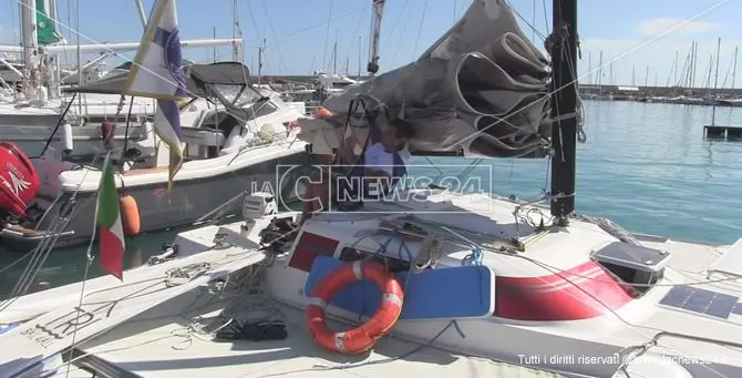 Vivere il mare senza barriere: Marco, velista disabile, fa tappa a Crotone -VIDEO